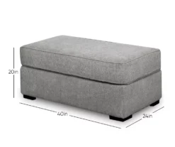 Naples Gray Ottoman -COSCO Store 810451017 9