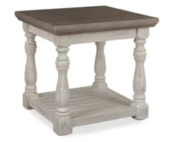 Havalance Gray & White Two-Tone End Table
