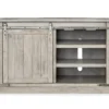 Carynhurst Whitewash Sliding Barn Door TV Stand 2 Carynhurst Whitewash Sliding Barn Door TV Stand -COSCO Store 810458282 2