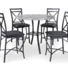 Faux Marble 5-Piece Pub Dining Set -COSCO Store 810464326
