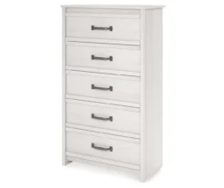 Duncan Ivory Oak 5-Drawer Dresser