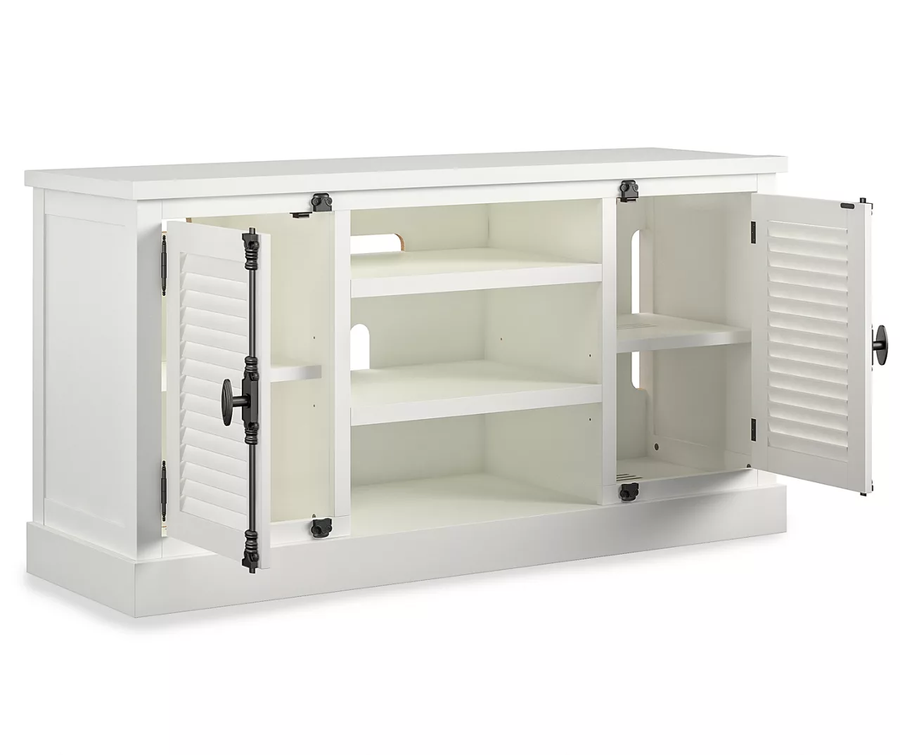 Lancaster White Shutter TV Stand 4 Lancaster White Shutter TV Stand - Image 2