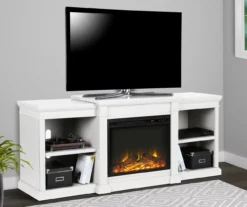 65" Wilton White Electric Fireplace Console -COSCO Store 810464999 1