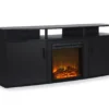 63" Bridgeport Black Electric Fireplace Console -COSCO Store 810465001 4