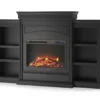 69" Shoreleaf Black Mantel Electric Fireplace -COSCO Store 810465004 4
