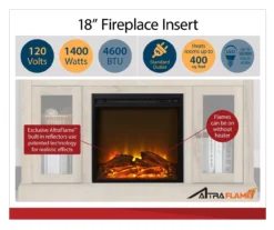 Ameriwood 47" Grandcastle Electric Fireplace Console -COSCO Store 810465005 4