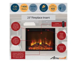 47" Flaxton Espresso Corner Electric Fireplace Console -COSCO Store 810465039 6