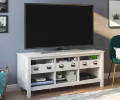 Deveronne Ivory Oak TV Stand -COSCO Store 810465065 1