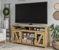 Benson Natural TV Stand 10 Benson Natural TV Stand -COSCO Store 810465082 1