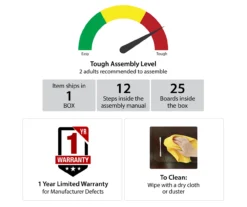 Benson Natural TV Stand 11 Benson Natural TV Stand -COSCO Store 810465082 5