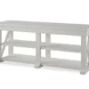 Stockton White TV Stand -COSCO Store 810465101 3