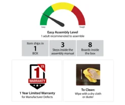 Stockton White TV Stand -COSCO Store 810465101 5