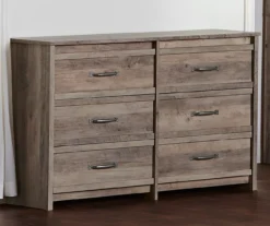 Duncan Gray Oak 6-Drawer Dresser -COSCO Store 810465129 3