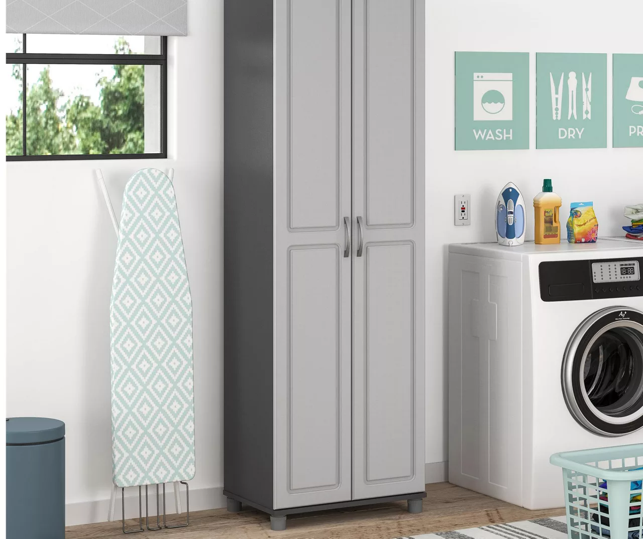 Evolution Ross 24" Gray Storage Cabinet 3 Evolution Ross 24" Gray Storage Cabinet