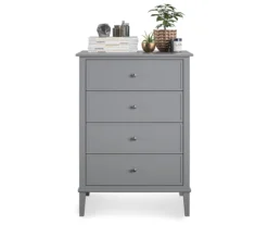 Somerville Gray 4-Drawer Dresser -COSCO Store 810498832 3