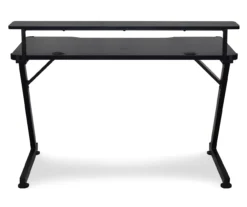 Black LED Gaming Desk With Riser -COSCO Store 810499569 1