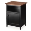 Walnut & Black Nightstand 1 Walnut & Black Nightstand -COSCO Store 810504787