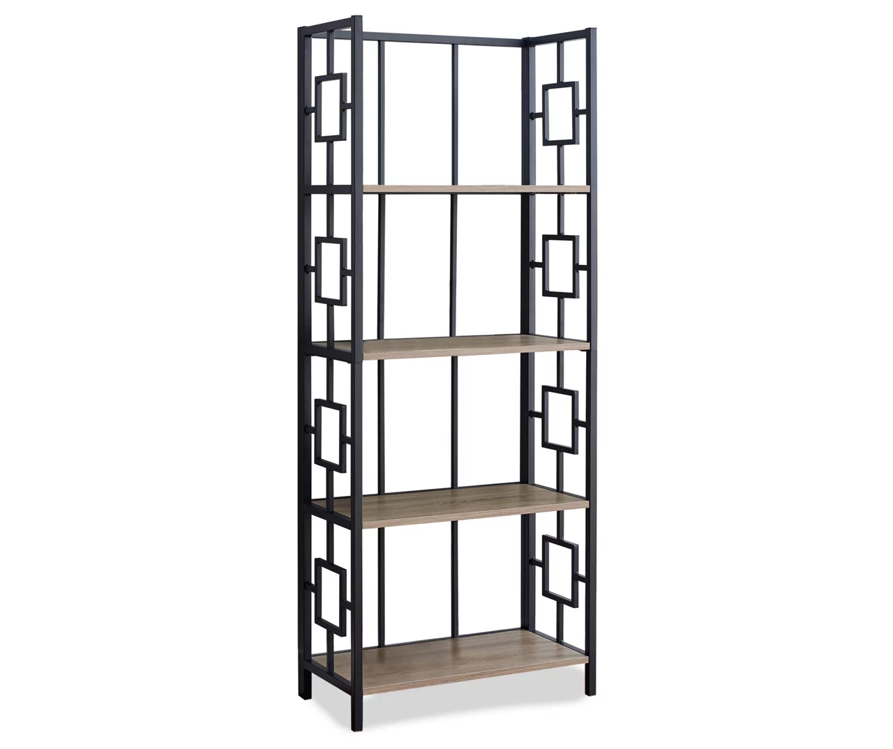 Dark Taupe Square 4-Shelf Open Bookcase 3 Dark Taupe Square 4-Shelf Open Bookcase