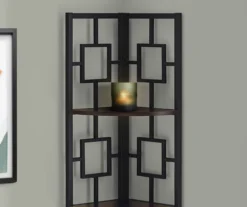 Espresso Square 4-Shelf Corner Bookcase -COSCO Store 810512903 4