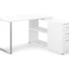 White Reversible L-Shaped Corner Desk