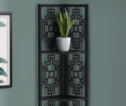 Monarch Geometric 4-Shelf Corner Bookcase -COSCO Store 810512948 4