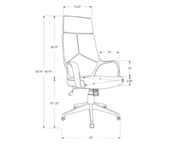Monarch Modern Executive Office Chair -COSCO Store 810512971 11