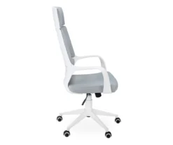 White & Gray Executive Office Chair -COSCO Store 810512972 5