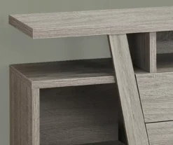 60" Dark Taupe 2-Drawer TV Stand -COSCO Store 810512981 4