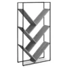 Gray 5-Shelf Slanted Bookcase -COSCO Store 810512987 2