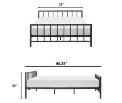 Black Evans King Platform Bed -COSCO Store 810513490 10