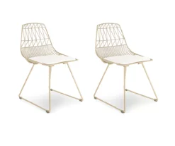 Vivi Metal Dining Chairs, 2-Pack