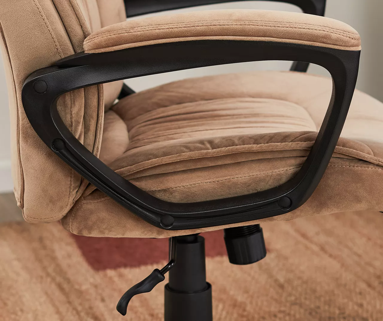 Hannah Beige Microfiber Office Chair 6 Hannah Beige Microfiber Office Chair - Image 4