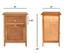 Alcott Light Brown Side Table With Drawer 30 Alcott Light Brown Side Table With Drawer -COSCO Store 810513518 3