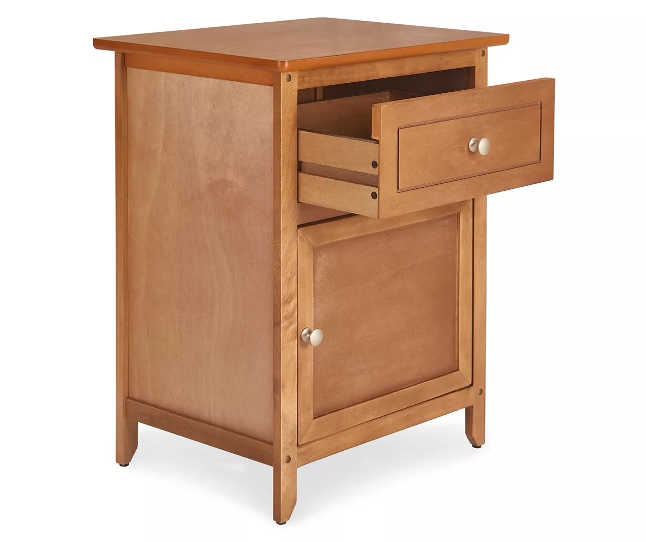 Alcott Light Brown Side Table With Drawer 6 Alcott Light Brown Side Table With Drawer - Image 4
