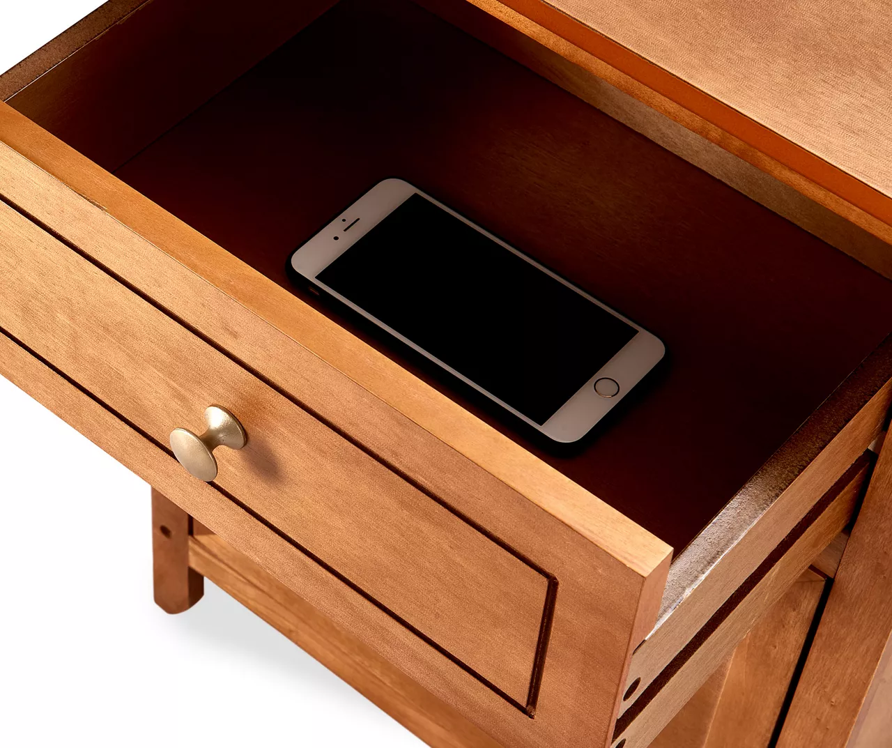 Alcott Light Brown Side Table With Drawer 8 Alcott Light Brown Side Table With Drawer - Image 6