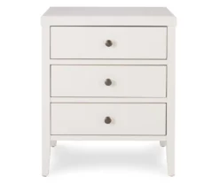 White Finley Wood 3-Drawer Nightstand 31 White Finley Wood 3-Drawer Nightstand -COSCO Store 810513520 13