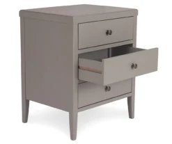 Gray Finley Wood 3-Drawer Nightstand -COSCO Store 810513522 4