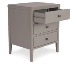 Gray Finley Wood 3-Drawer Nightstand -COSCO Store 810513522 5