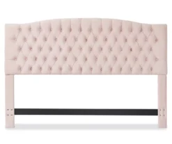 French Blush Pink Celeste Upholstered Queen Headboard -COSCO Store 810513529 6