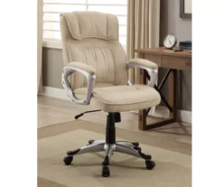 Fawn Tan Linen Executive Office Chair -COSCO Store 810513549 3