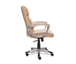 Fawn Tan Linen Executive Office Chair -COSCO Store 810513549 5