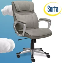 Glacial Gray Linen Executive Office Chair -COSCO Store 810513550