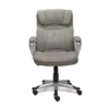 Glacial Gray Linen Executive Office Chair