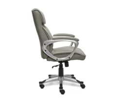 Glacial Gray Linen Executive Office Chair -COSCO Store 810513550 5