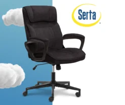 Hannah Charcoal Gray Microfiber Office Chair 41 Hannah Charcoal Gray Microfiber Office Chair -COSCO Store 810513553