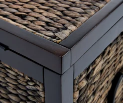 Rustic Black Wicker Storage Trunk -COSCO Store 810513555 14