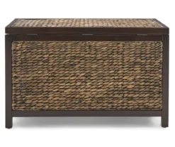 Rustic Black Wicker Storage Trunk -COSCO Store 810513555 15