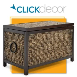 Rustic Black Wicker Storage Trunk -COSCO Store 810513555