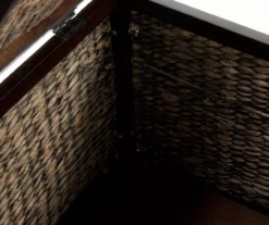 Rustic Black Wicker Storage Trunk -COSCO Store 810513555 8