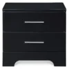 Black Hudson 2-Drawer Wood Nightstand -COSCO Store 810513557 11